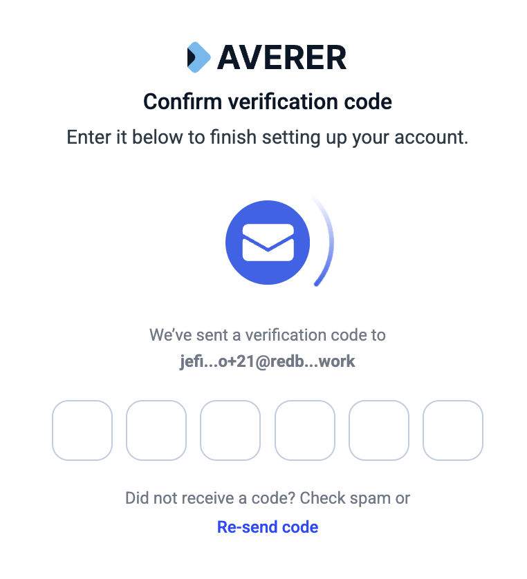 Averer Web SDK login experience